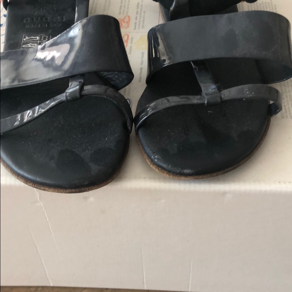 Gucci girls sandals size 29 navy - Picture 5 of 5